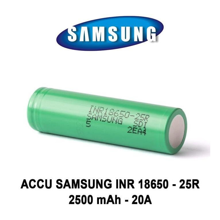 Accu 18650 INR 25R 2500mAh par Samsung – Accumulateur - A&L